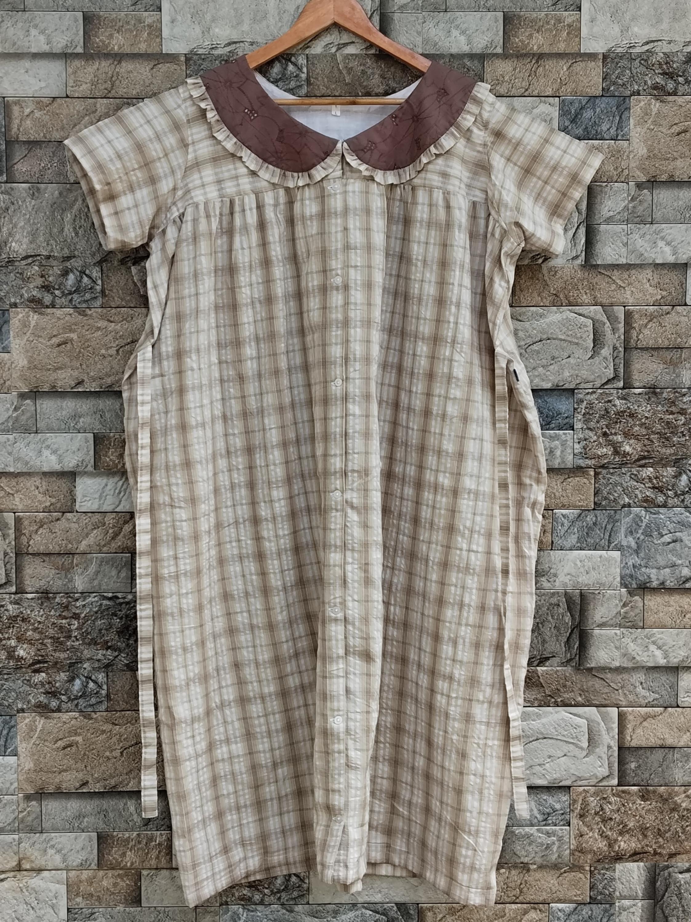 Cotton Pleated, Tying String, With Pockets, Full Open Large Printed Maternity Wear