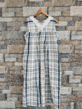 Cotton Pleated, Side zip, Tying String, With Pockets, Sleeveless Medium Printed Maternity Wear