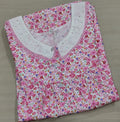 Soft Cotton Pleated, With Pockets, Half Open Medium Printed Nighty
