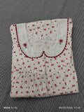 Cotton Pleated, With Pockets, Half Open Small Printed Nighty