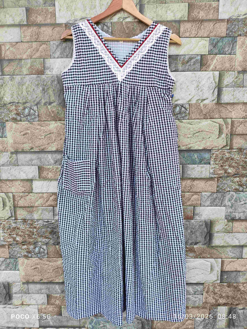 Cotton Pleated, Side zip, With Pockets, Sleeveless, Side elastic Small Printed Maternity Wear