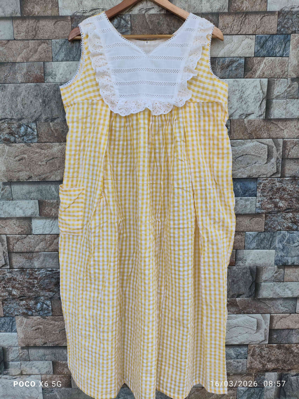 Cotton Pleated, Side zip, With Pockets, Sleeveless, Side elastic Medium Printed Maternity Wear