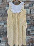 Cotton Pleated, Side zip, With Pockets, Sleeveless, Side elastic Medium Printed Maternity Wear