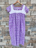 Cotton Pleated, With Pockets, Back A-line, Full Open, Side elastic Medium Printed Maternity Wear