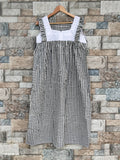 Cotton Pleated, With Pockets, Back A-line, Sleeveless, Side elastic Small Printed Frock Nighty