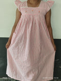 Cotton Pleated, Side zip, With Pockets, Back A-line, Side elastic Large Printed Maternity Wear