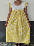 Cotton Pleated, With Pockets, Back A-line, Central zip, Side elastic Medium Printed Maternity Wear