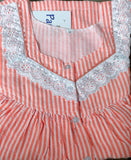 Cotton Pleated, With Pockets, Half Open Medium Printed Nighty