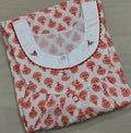Soft Cotton Pleated, With Pockets, Half Open Medium Printed Nighty