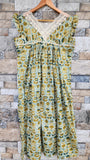 Soft Cotton Pleated, Side zip, With Pockets Large Printed Maternity Wear