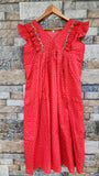 Soft Cotton Pleated, Side zip, With Pockets Large Printed Maternity Wear