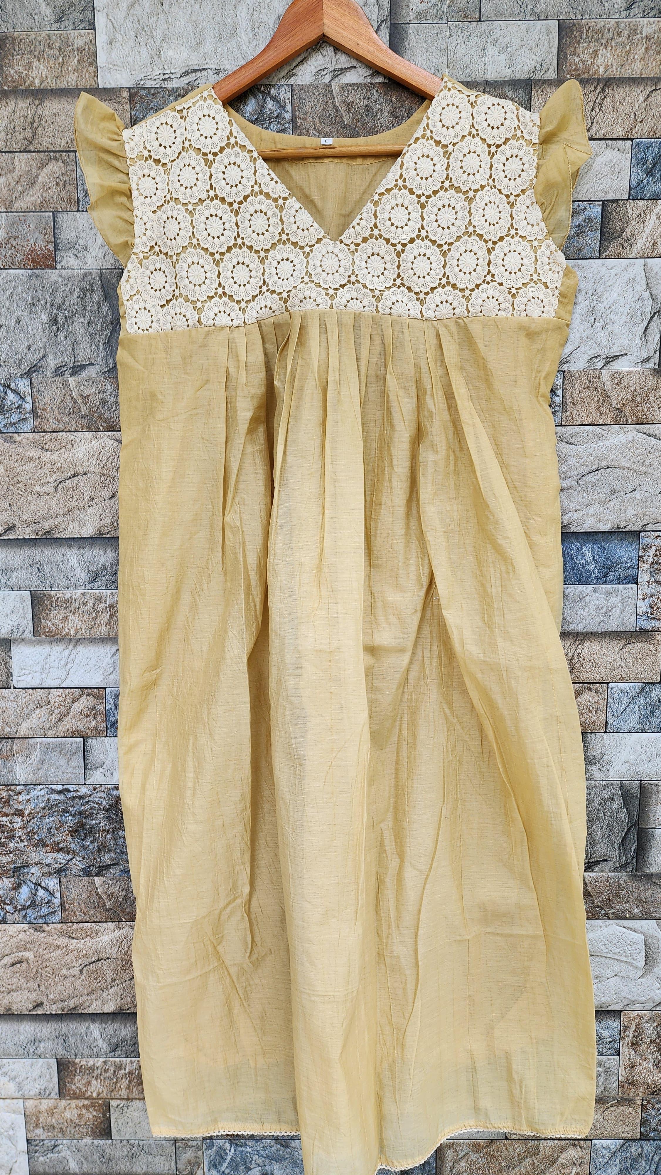 Soft Cotton Pleated, Side zip, With Pockets Large Printed Maternity Wear