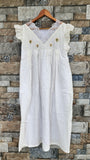 Soft Cotton Pleated, Side zip, With Pockets Medium Printed Maternity Wear
