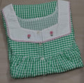 Soft Cotton Pleated, With Pockets, Half Open Large Printed Nighty