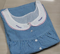Bantex Pleated, With Pockets, Half Open Large Printed Nighty