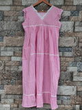 Cotton Pleated, Side zip, With Pockets, Back A-line Medium Printed Maternity Wear