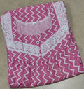 Cotton Pleated, With Pockets, No Open Medium Printed Nighty