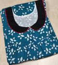 Cotton Pleated, With Pockets, No Open Small Printed Nighty