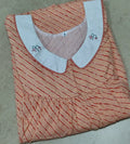 Cotton Pleated, With Pockets, No Open Small Printed Nighty