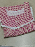 Bantex Pleated, With Pockets, Half Open Large Printed Nighty