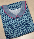 Bantex Pleated, With Pockets, Half Open Medium Printed Nighty