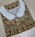 Bantex Pleated, With Pockets, Half Open Medium Printed Nighty