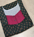 Bantex Pleated, With Pockets, Half Open Medium Printed Nighty