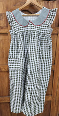 Bantex Pleated, With Pockets, Sleeveless, Full Open Large Printed Maternity Wear