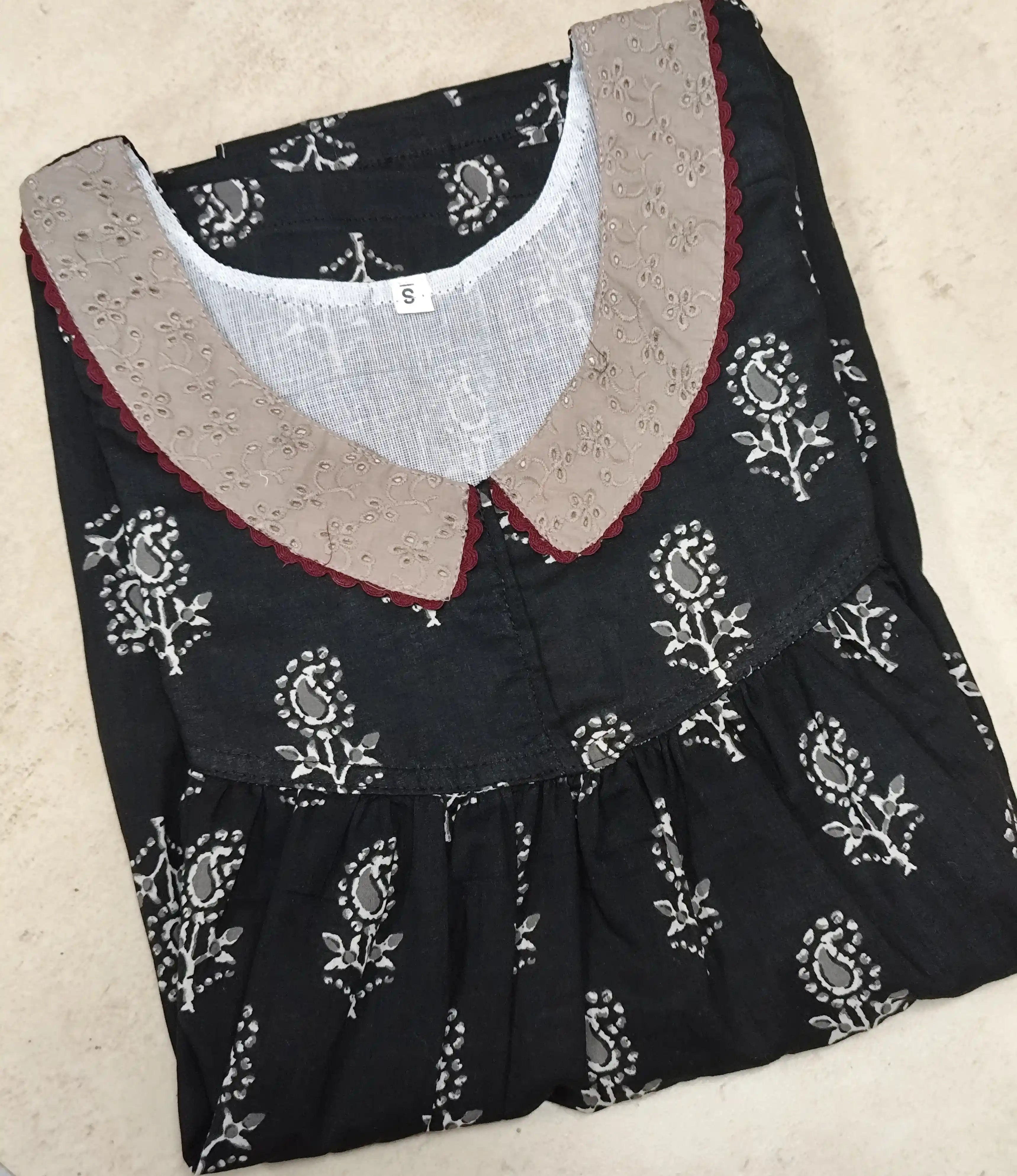 Bantex Pleated, With Pockets, No Open Small Printed Nighty