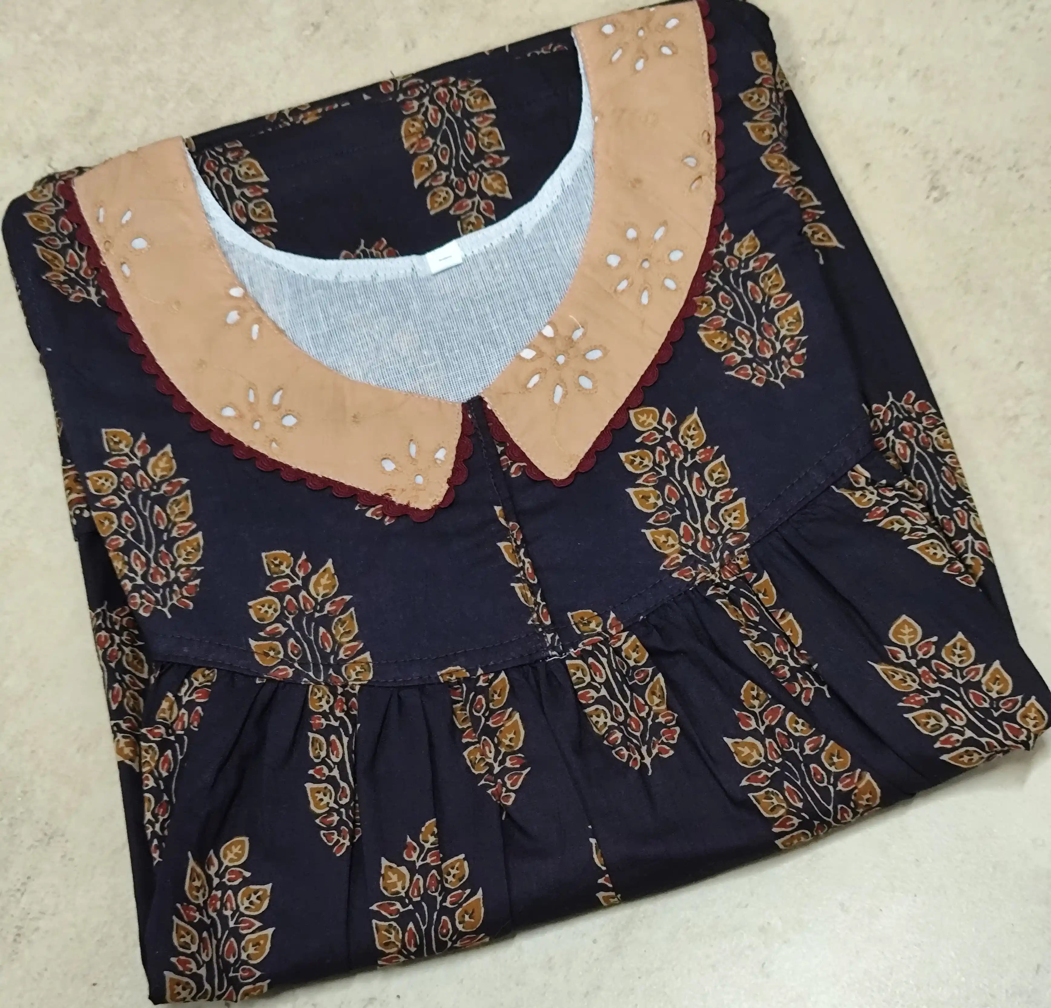 Bantex Pleated, With Pockets, No Open Small Printed Nighty