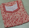 Cotton Pleated, With Pockets, No Open Medium Printed Nighty