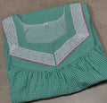 Cotton Pleated, With Pockets, No Open Medium Printed Nighty