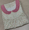 Cotton Pleated, With Pockets, No Open Medium Printed Nighty