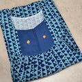 Cotton Pleated, With Pockets, No Open Medium Printed Nighty