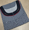 Cotton Pleated, With Pockets, No Open Large Printed Nighty