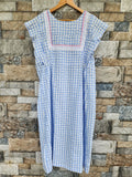 Cotton Pleated, Side zip, With Pockets, Back A-line, Full Open, Side elastic Medium Printed Maternity Wear