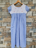 Cotton Pleated, Side zip, With Pockets, Back A-line, Side elastic Medium Printed Maternity Wear