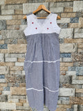 Cotton Pleated, Side zip, With Pockets, Back A-line, Side elastic Large Printed Maternity Wear
