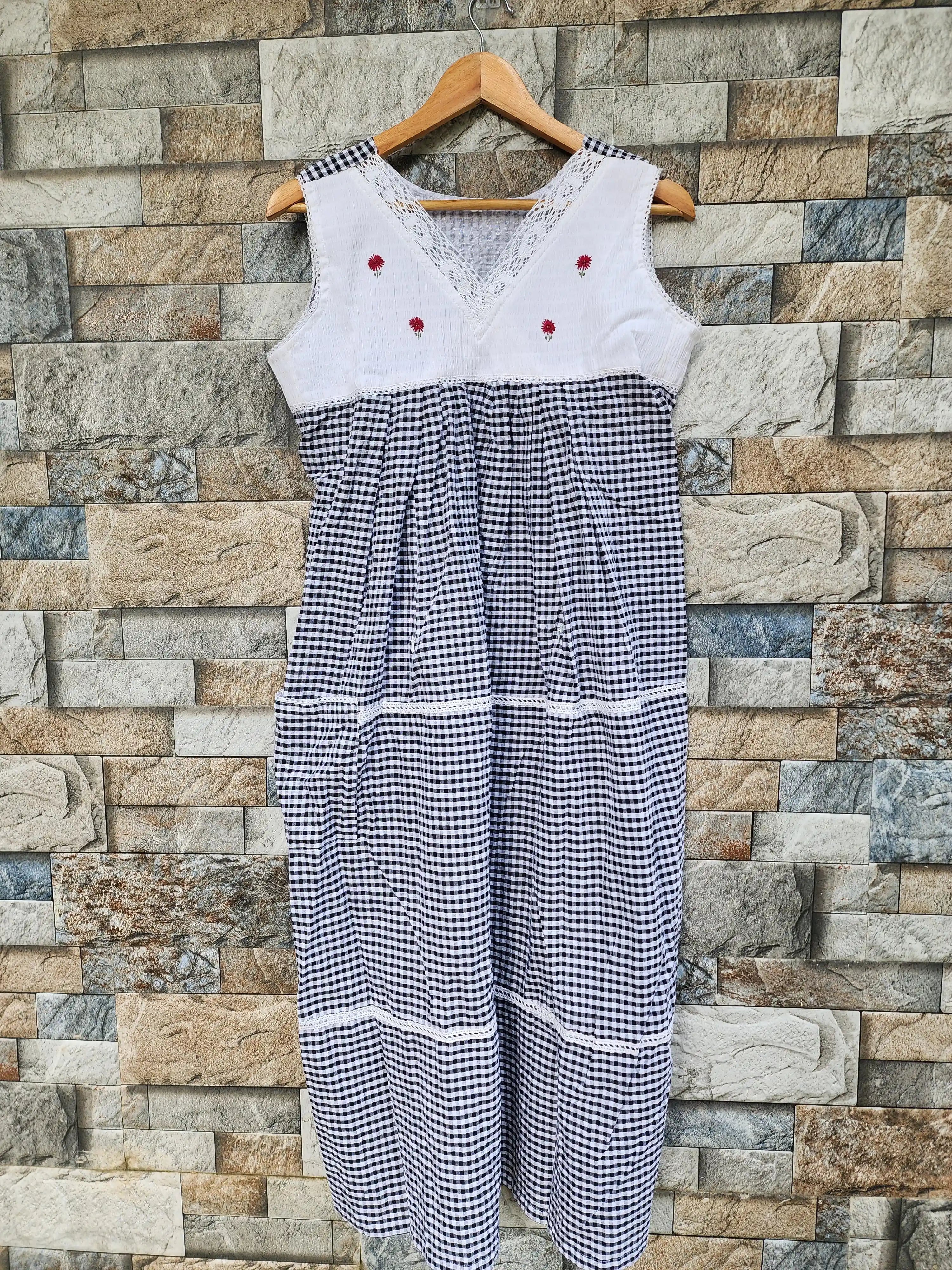 Cotton Pleated, Side zip, With Pockets, Back A-line, Side elastic Large Printed Maternity Wear