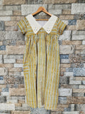 Cotton Pleated, With Pockets, Back A-line, Full Open, Side elastic Medium Printed Maternity Wear