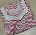 Bantex Pleated, With Pockets, Half Open Medium Printed Nighty