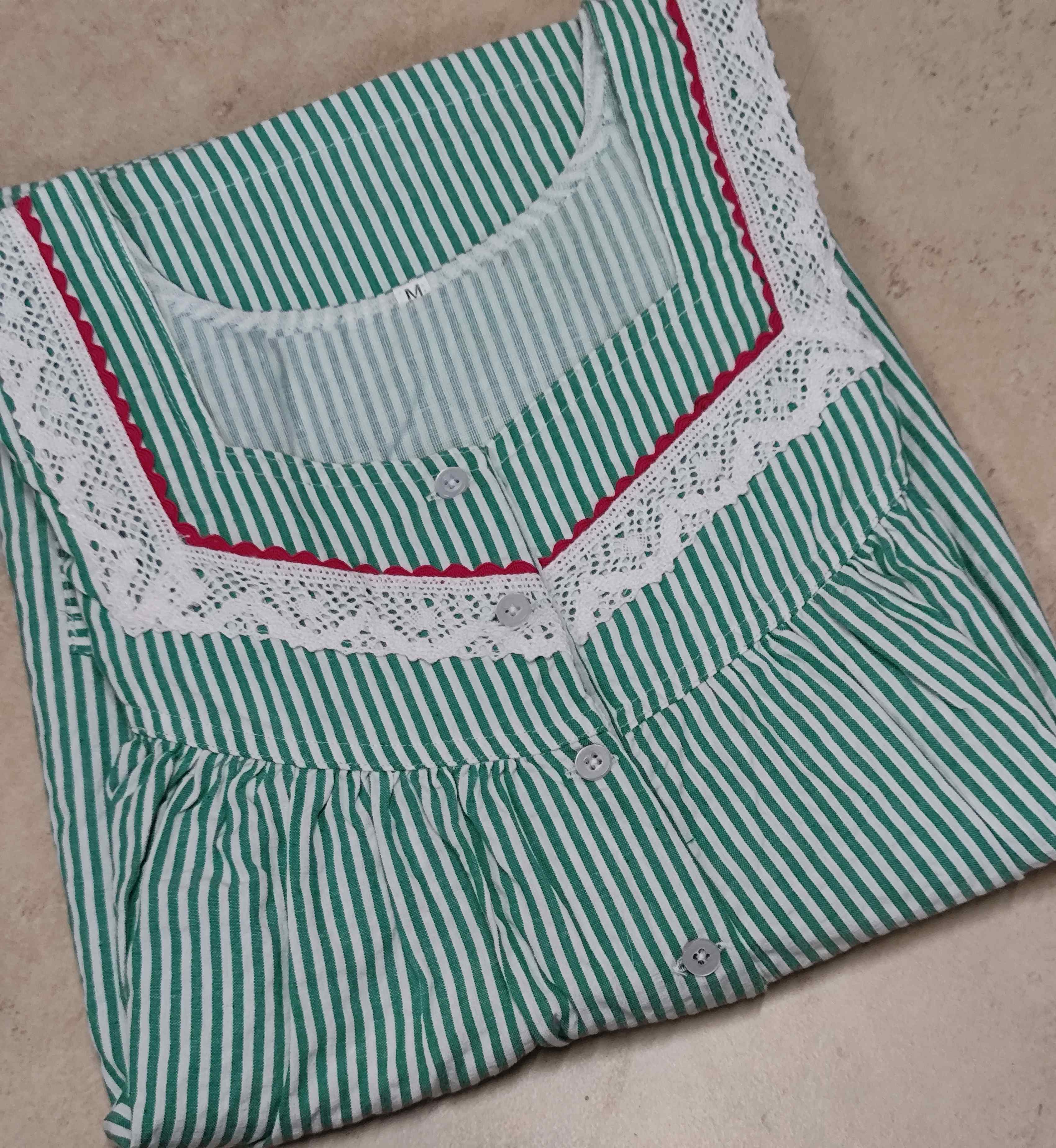 Bantex Pleated, With Pockets, Half Open Medium Printed Nighty