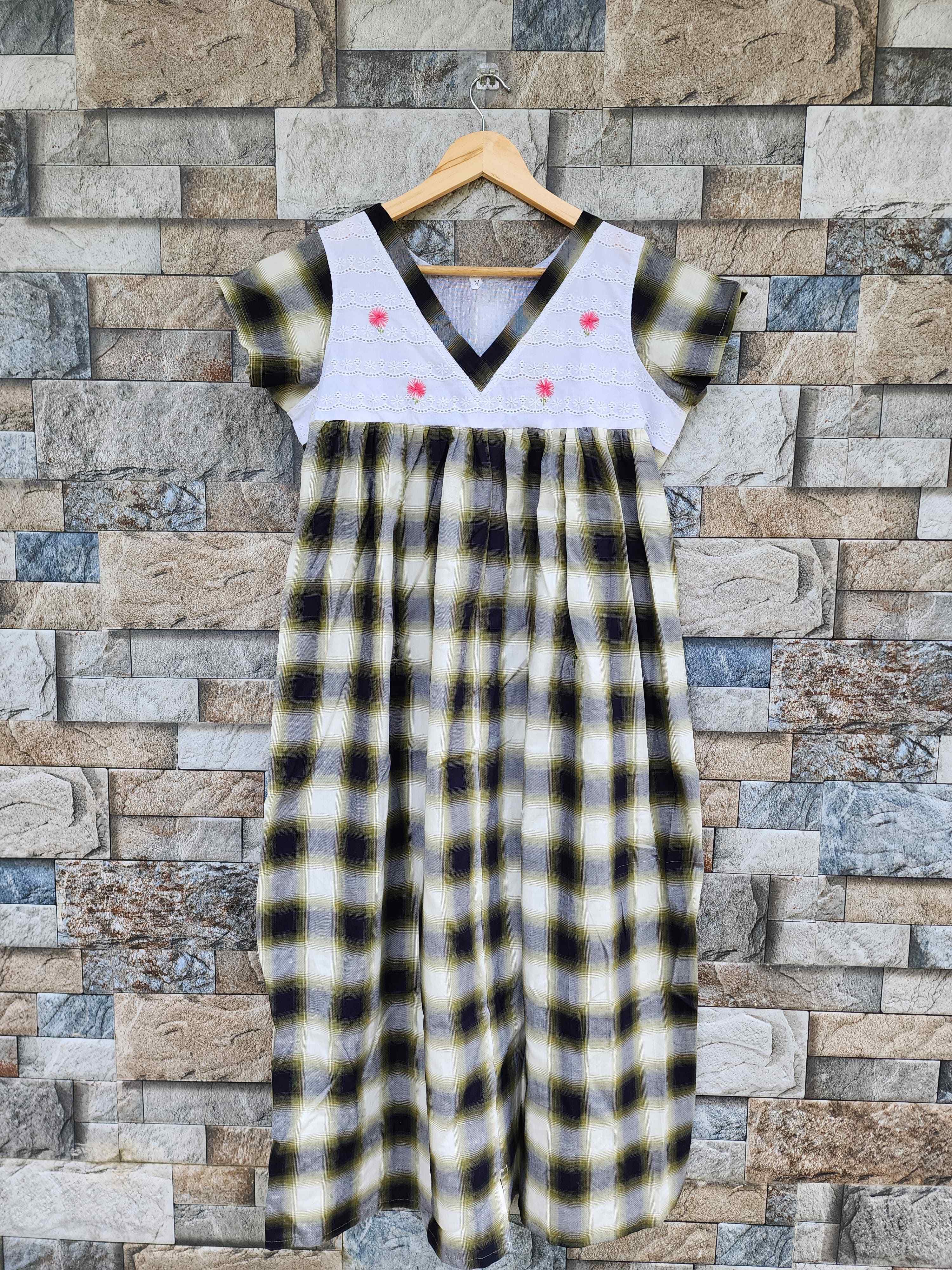 Cotton Pleated, Side zip, Tying String, With Pockets, Sleeveless Large Printed Maternity Wear
