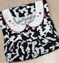 Cotton Pleated, With Pockets, Half Open Medium Printed Nighty