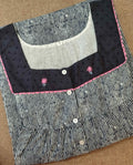 Cotton Pleated, With Pockets, Half Open Xlarge Printed Nighty