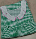 Cotton Pleated, With Pockets, No Open Medium Printed Nighty