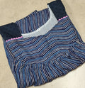 Cotton Pleated, With Pockets, No Open Medium Printed Nighty