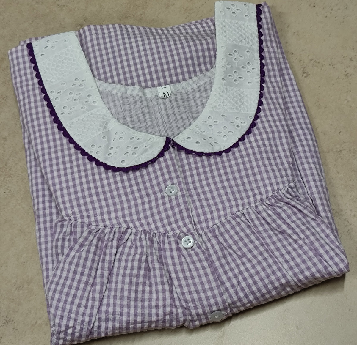 Bantex Pleated, With Pockets, Half Open Medium Printed Nighty