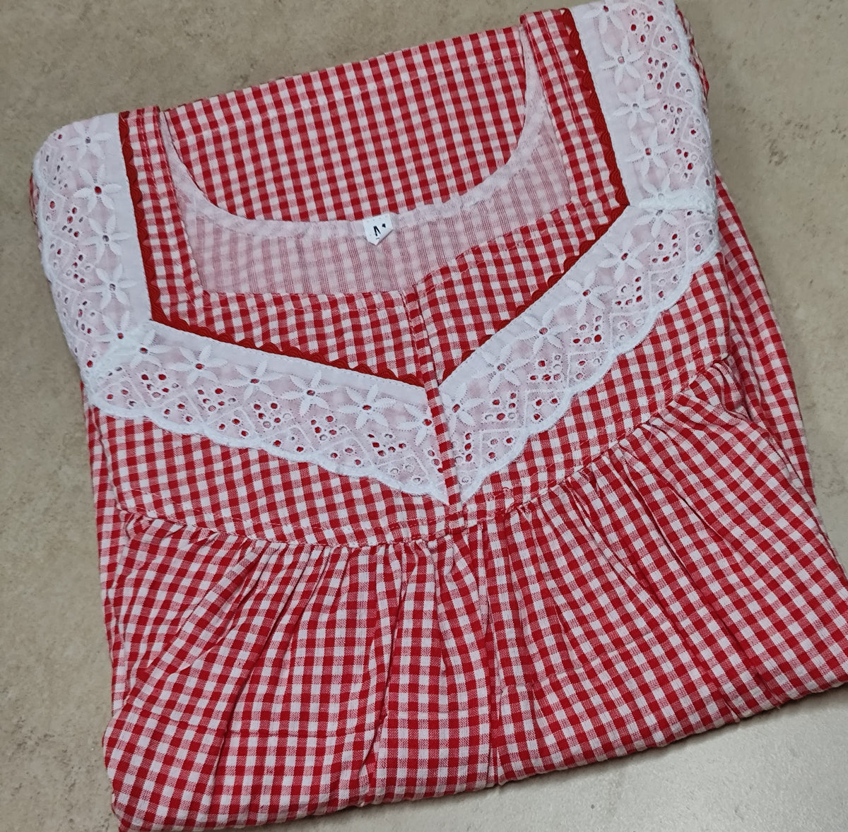 Bantex Pleated, With Pockets, No Open Medium Printed Nighty
