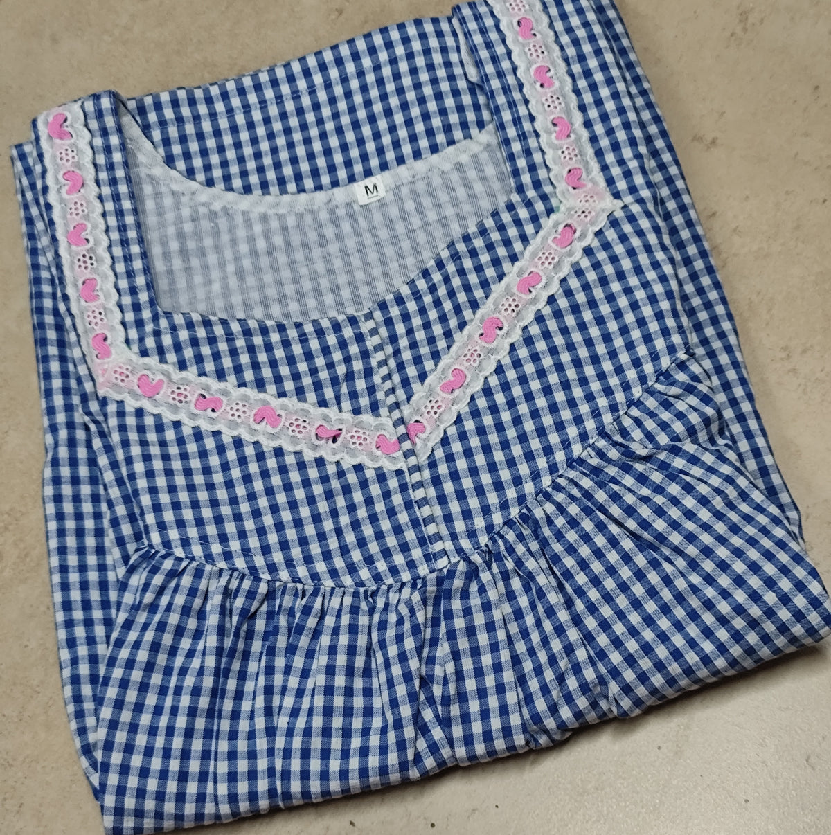 Bantex Pleated, With Pockets, No Open Medium Printed Nighty